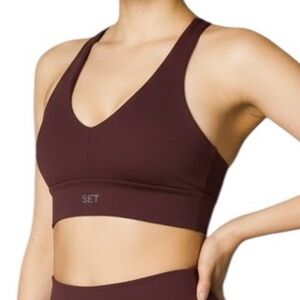 NWOT SET Active Tank Top Activewear Woman's sz S Brown Sports Racer-back